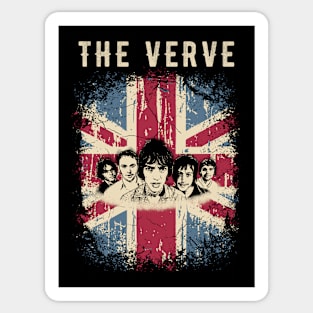 Vintage Distressed The Verve Sticker